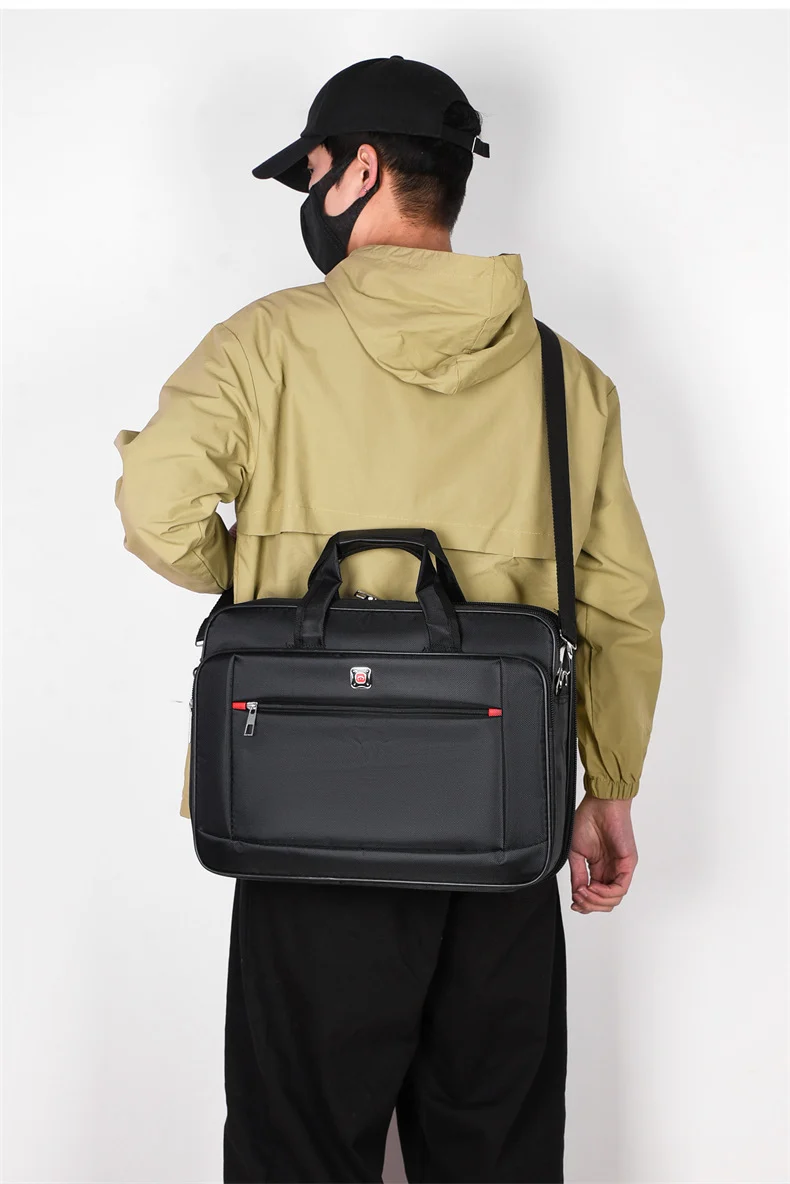 Manufacturer Wholesale Men's Large-Capacity Briefcase Business Trip Laptop Bag Portable Travel Bag Wear-Resistant Business Bag