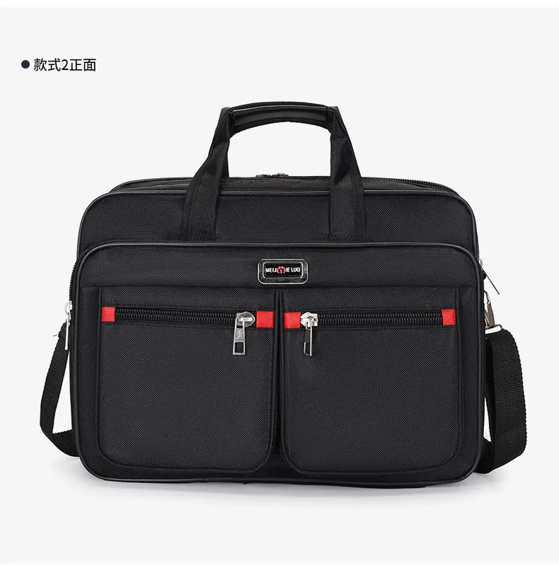 Manufacturer Wholesale Men's Large-Capacity Briefcase Business Trip Laptop Bag Portable Travel Bag Wear-Resistant Business Bag