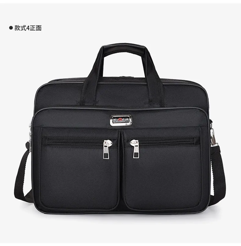 Manufacturer Wholesale Men's Large-Capacity Briefcase Business Trip Laptop Bag Portable Travel Bag Wear-Resistant Business Bag