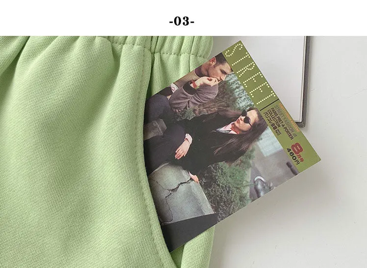 Fat mm large size shorts female summer New loose harbor wind leisure sports a word home wide leg hot pants foreign trade ins
