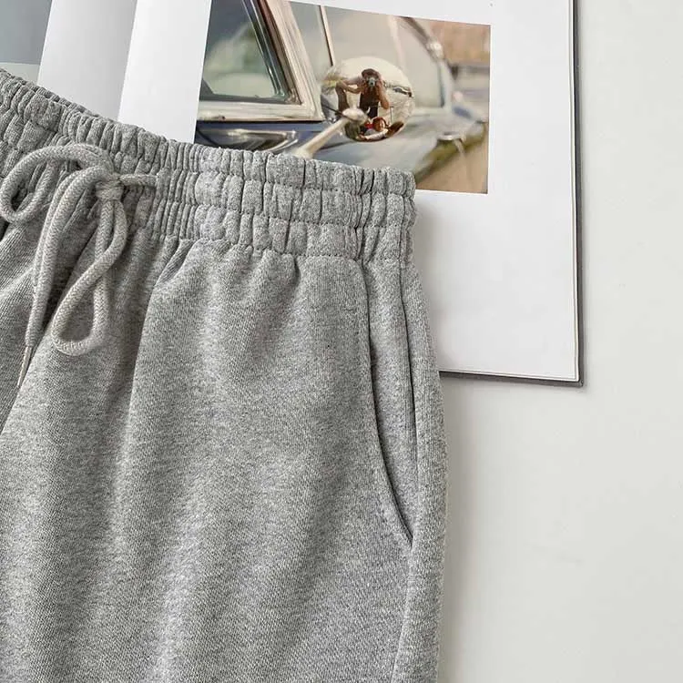Fat mm large size shorts female summer New loose harbor wind leisure sports a word home wide leg hot pants foreign trade ins