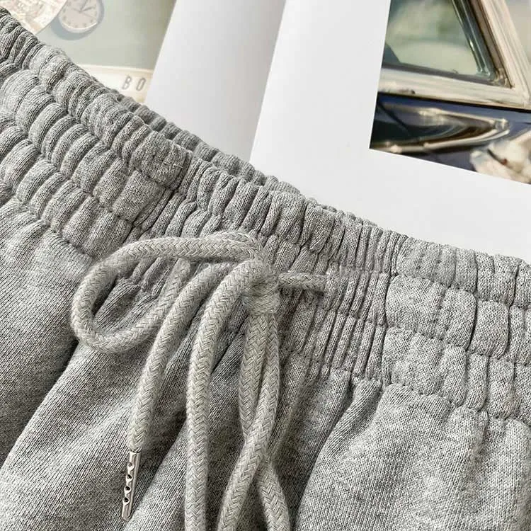 Fat mm large size shorts female summer New loose harbor wind leisure sports a word home wide leg hot pants foreign trade ins