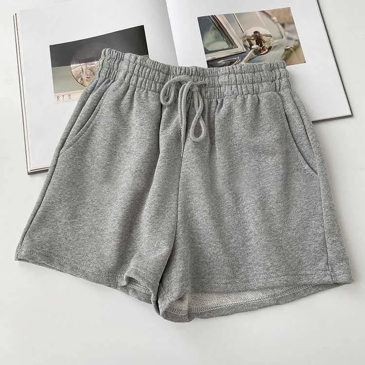 Fat mm large size shorts female summer New loose harbor wind leisure sports a word home wide leg hot pants foreign trade ins