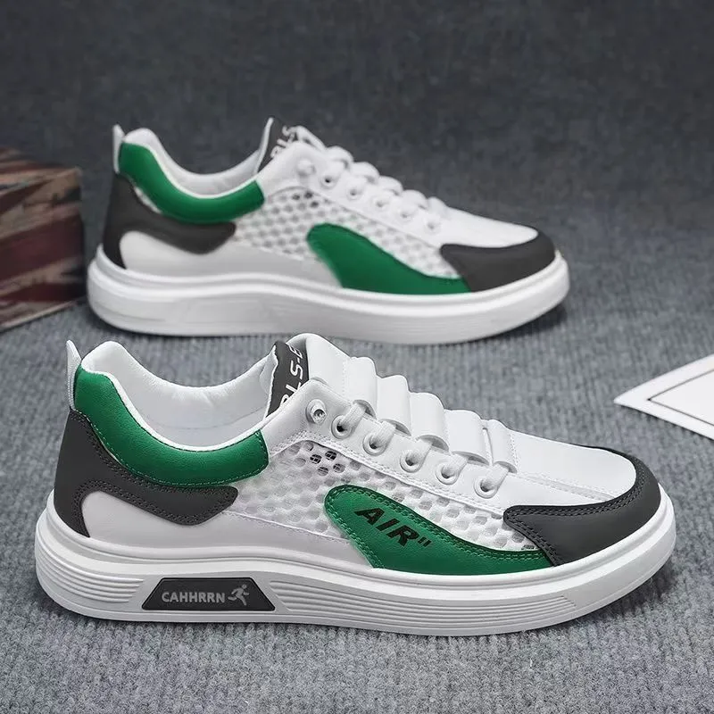Hollow-Out Leather Shoes for Men, Summer Breathable Soft Leather Low-Top Business Casual Versatile Slip-On Perforated Dad Shoes