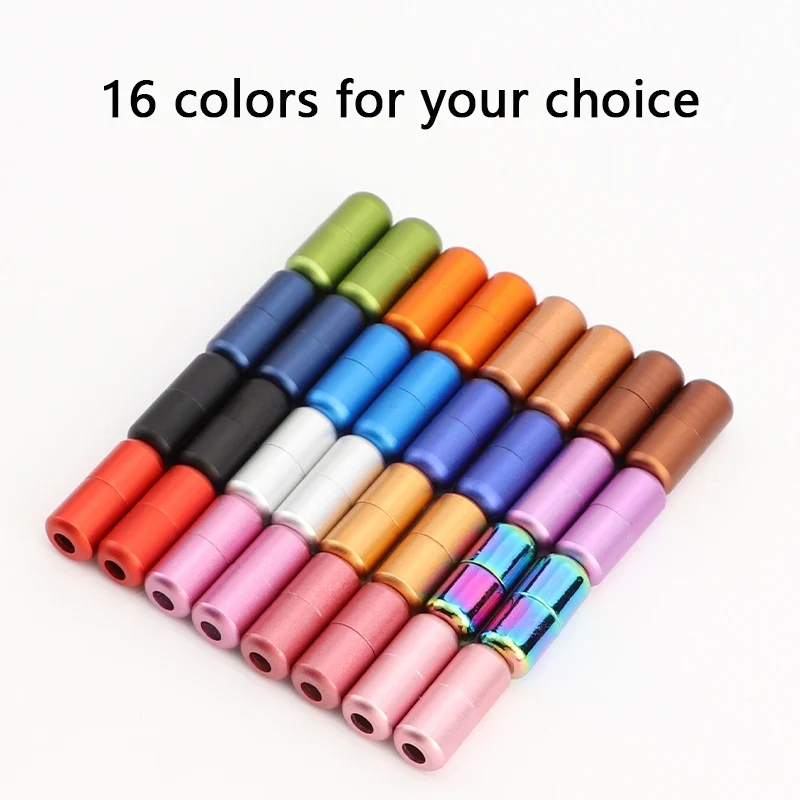 Frosted Capsule Buckle No Tie Shoelace Round Elastic Shoe Laces Sneakers Gradient Colorful Shoelace Without Ties for Kids Adult