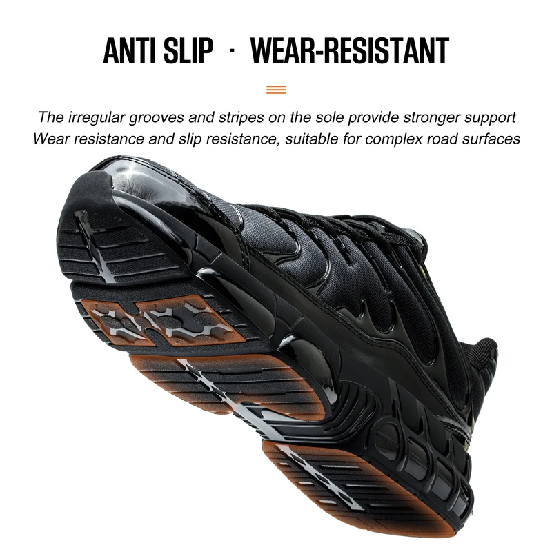 High Quality Steel Toe Safety Shoes Men Work Sneakers Indestructible Shoes Puncture-Proof Protective Shoes Male Work Footwear