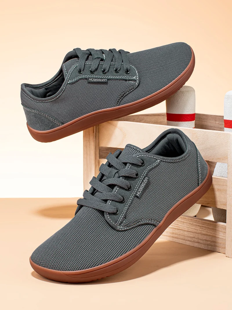 HOBIBEAR Minimalist Barefoot Shoes Unisex Wide Toe Zero Drop Walking Sneakers Mesh Lightweight Breathable Shoes