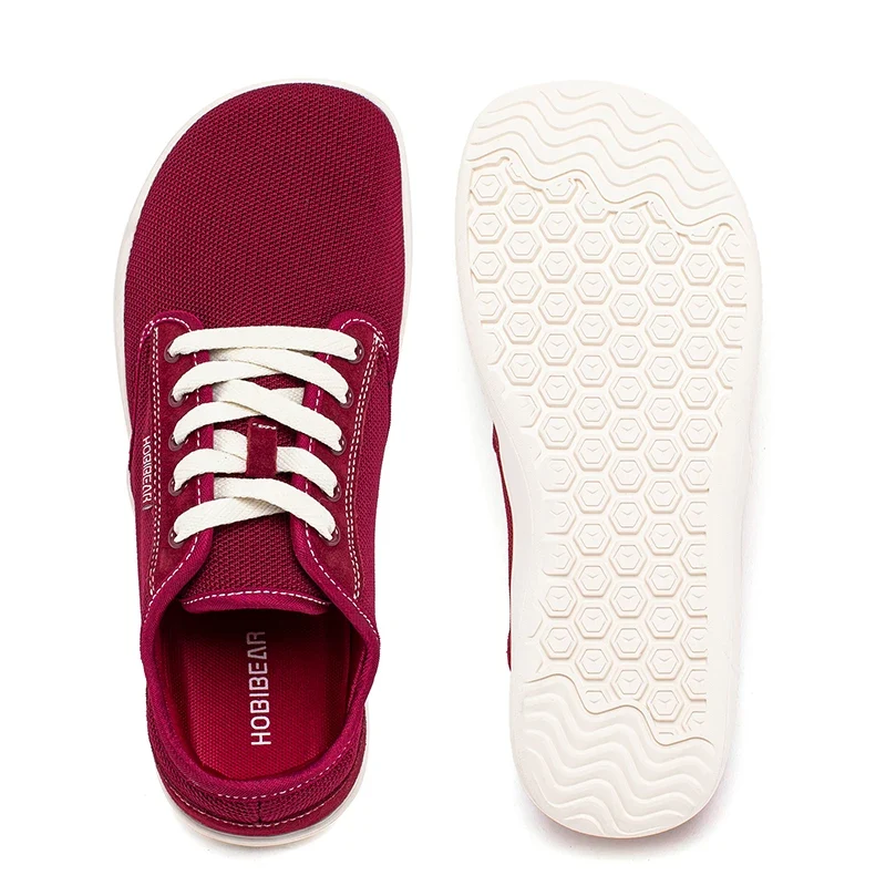 HOBIBEAR Minimalist Barefoot Shoes Unisex Wide Toe Zero Drop Walking Sneakers Mesh Lightweight Breathable Shoes