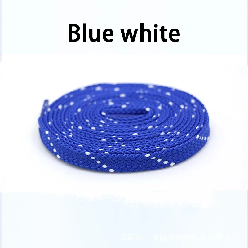 1Pair Mixed Color Shoe Laces Black and White Stripe Double Flat Shoelaces Sneakers Casual Shoes Shoelace
