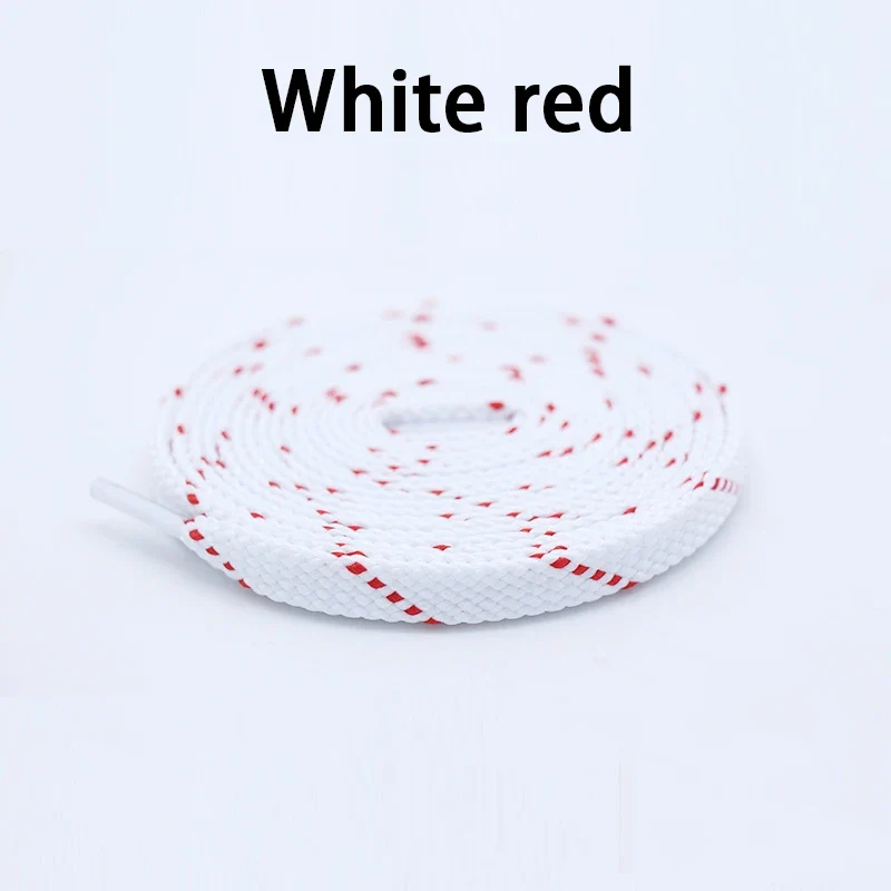 1Pair Mixed Color Shoe Laces Black and White Stripe Double Flat Shoelaces Sneakers Casual Shoes Shoelace