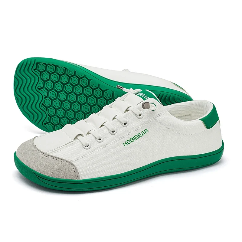 HOBIBEAR Womens Mens Barefoot Shoes | Zero Drop | Wide Toe Casual Canvas Sneakers Minimalist Walking Shoes