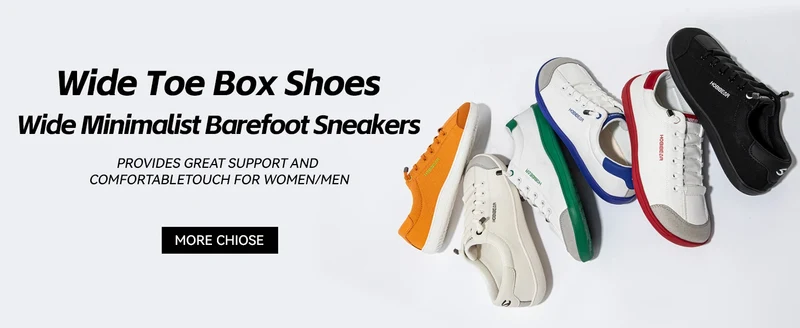 HOBIBEAR Womens Mens Barefoot Shoes | Zero Drop | Wide Toe Casual Canvas Sneakers Minimalist Walking Shoes