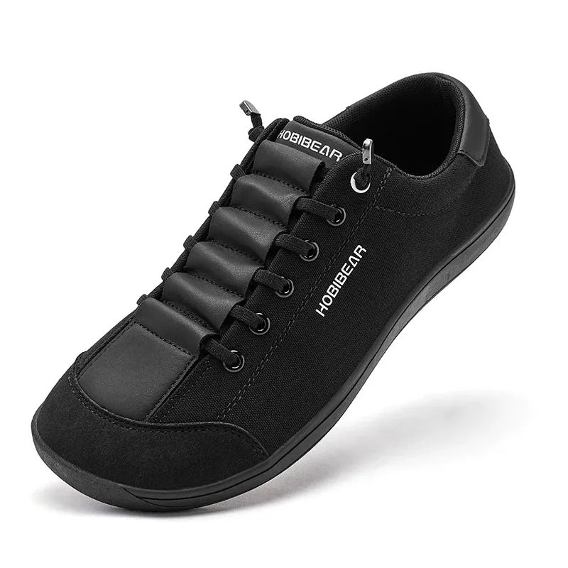 HOBIBEAR Womens Mens Barefoot Shoes | Zero Drop | Wide Toe Casual Canvas Sneakers Minimalist Walking Shoes