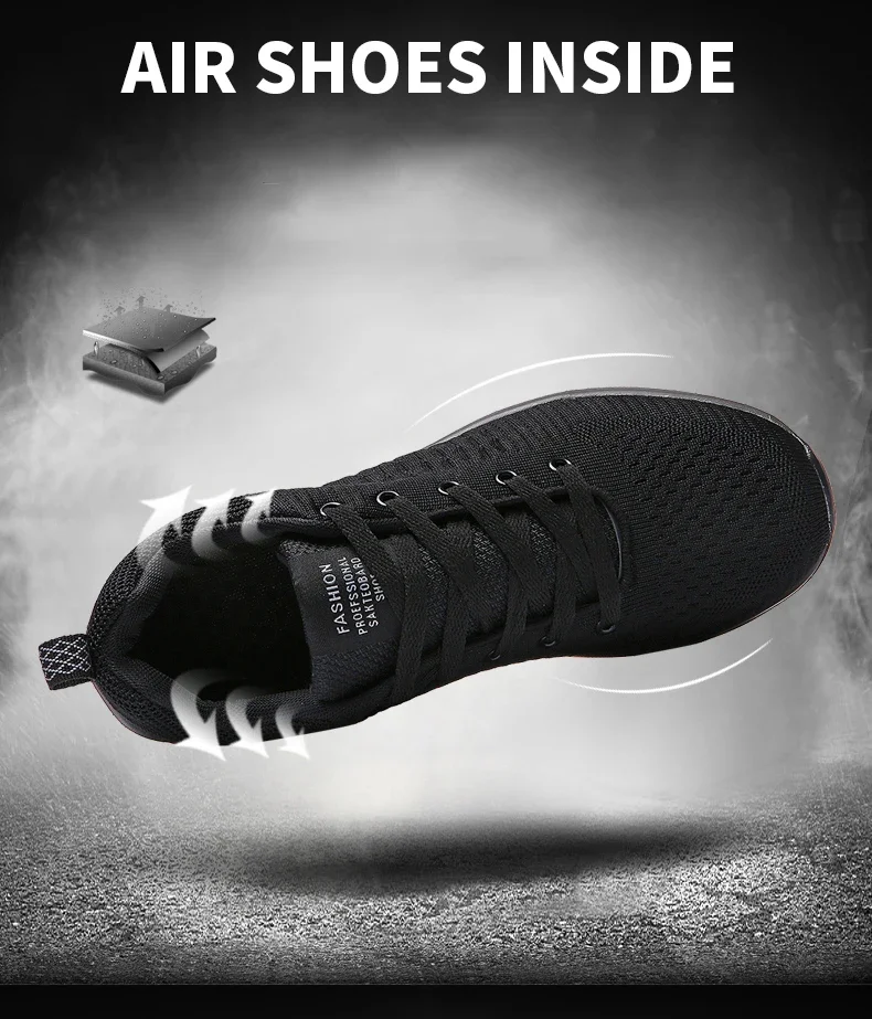 Men Running Walking Knit Shoe Casual Sneakers Breathable Sports Running Athletic Gym Lightweight Outdoor Women Shoes Size38-47