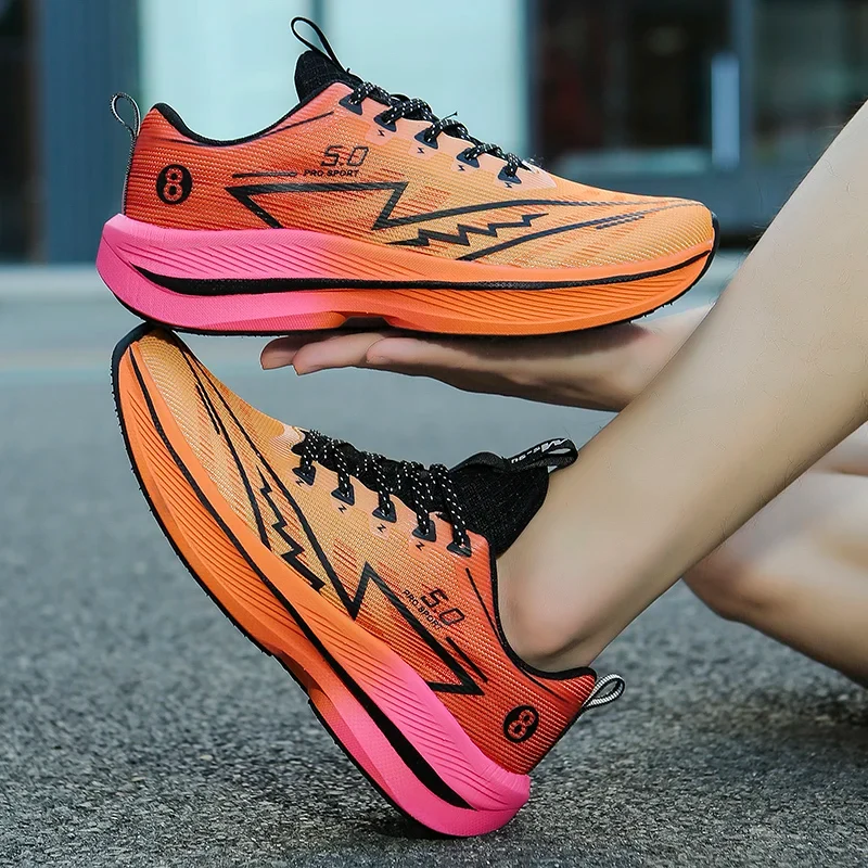Men Sports Running Shoes Casual Marathon Lightweight Women's Comfortable Athletic Nonskid Walking Sneakers Outdoors Couple Shoes