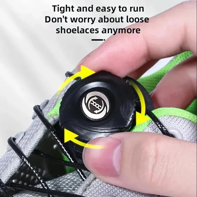 1Pair Automatic Shoelaces Without Ties Install Simple Swivel Buckle Laces Thick Rope Tennis Sneakers Shoelace Shoe Accessories