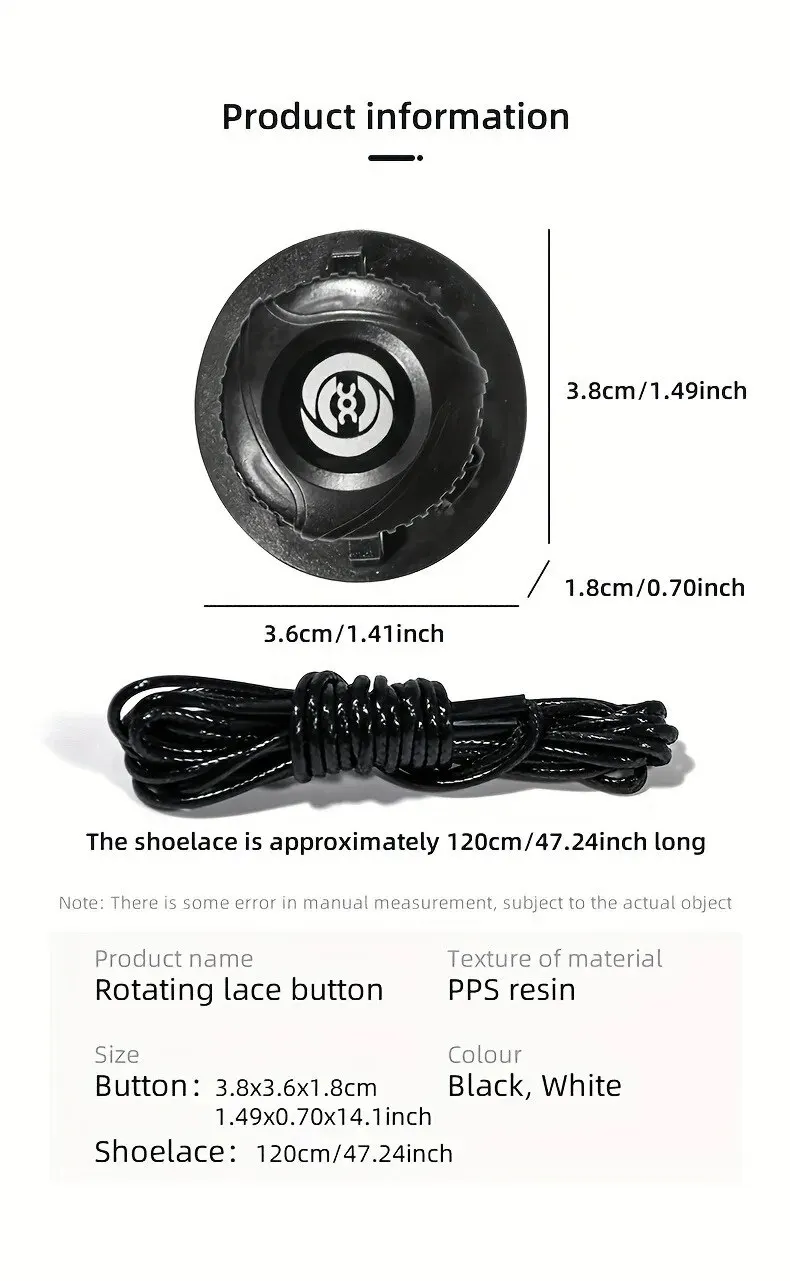 1Pair Automatic Shoelaces Without Ties Install Simple Swivel Buckle Laces Thick Rope Tennis Sneakers Shoelace Shoe Accessories