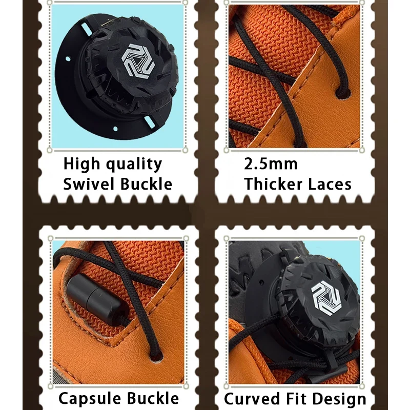 Fashion Swivel Buckle Laces Automatic Shoelace Without ties Kids Adult Sneakers No Tie Shoe laces Shoe accessories 1Pair/2Pair