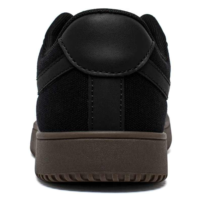 HOBIBEAR Wide Toe Shoes Mens Womens Minimalist Fabric Sneaker Lace Up Casual Walking Shoes