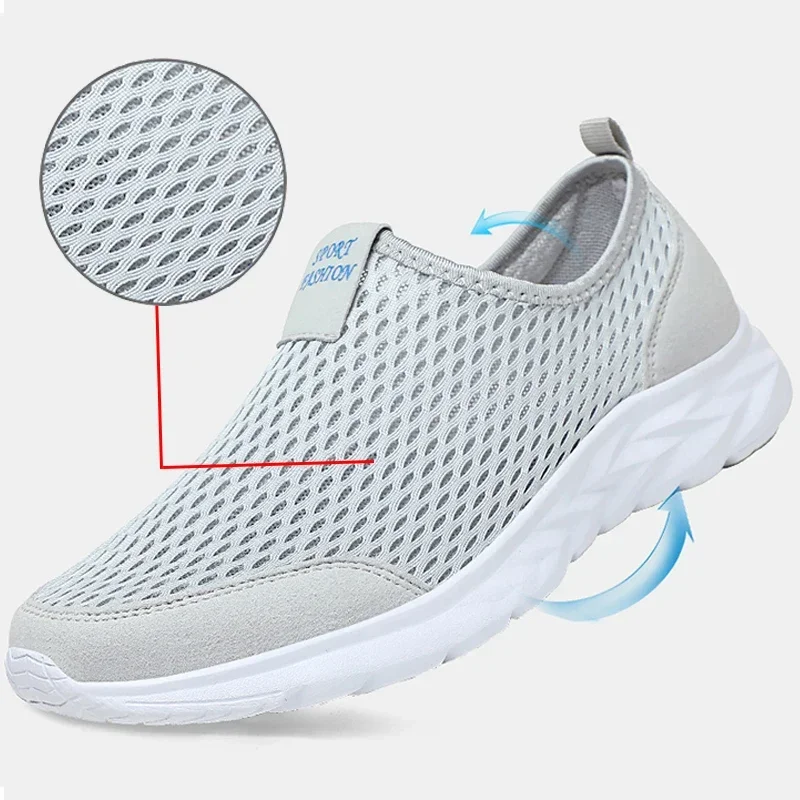 2025 New Shoes Men Loafers Light Walking Breathable Summer Comfortable Casual Shoes Men Sneakers Zapatillas Hombre Plus