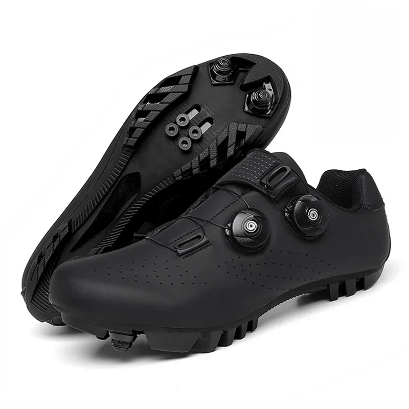 Professional Mountain Bike Cycling Shoes MTB Flat Cleat SPD Shoes Outdoor Self-Locking Big Size 47 Racing Bicycle Sneakers Men