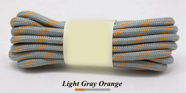 1Pair outdoor sport round shoelaces for boots hiking slip rope shoe laces sneakers shoelace strings100/120/140/160CM 19 Colors