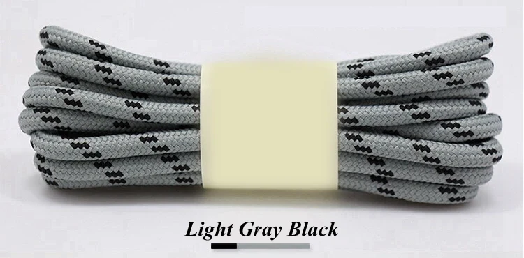 1Pair outdoor sport round shoelaces for boots hiking slip rope shoe laces sneakers shoelace strings100/120/140/160CM 19 Colors