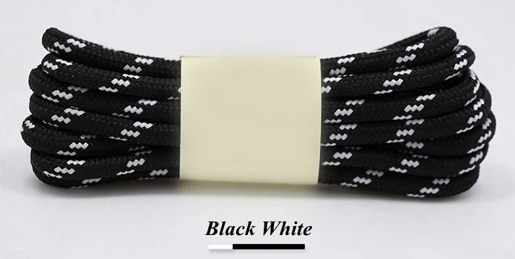 1Pair outdoor sport round shoelaces for boots hiking slip rope shoe laces sneakers shoelace strings100/120/140/160CM 19 Colors