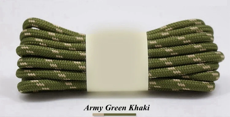 1Pair outdoor sport round shoelaces for boots hiking slip rope shoe laces sneakers shoelace strings100/120/140/160CM 19 Colors