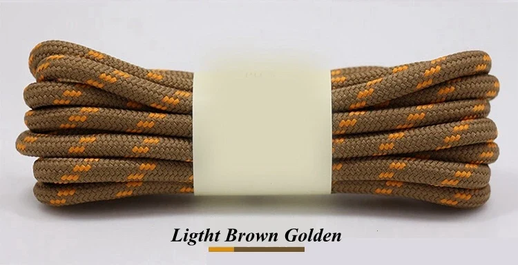 1Pair outdoor sport round shoelaces for boots hiking slip rope shoe laces sneakers shoelace strings100/120/140/160CM 19 Colors