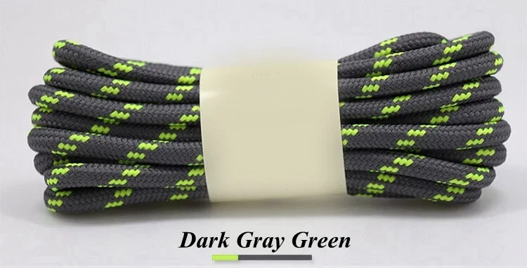 1Pair outdoor sport round shoelaces for boots hiking slip rope shoe laces sneakers shoelace strings100/120/140/160CM 19 Colors