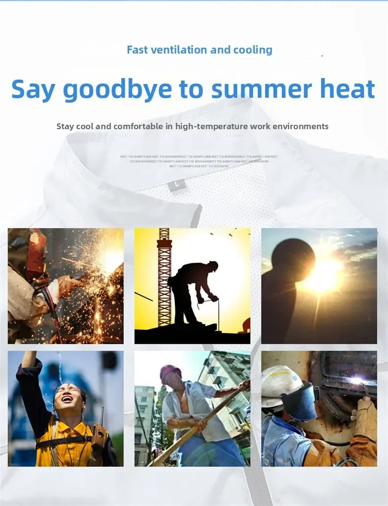 Summer Hooded Cooling Vest with Fans - Unisex Outdoor Gear for Work and Fishing