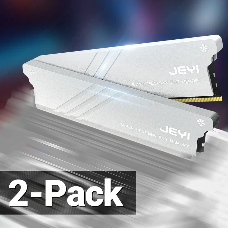 JEYI RAM Heatsink DDR2 DDR3 DDR4 DDR5 Aluminum Cooling Heatsink Memory With Thermal Pads Desktop for PC Easy Installation