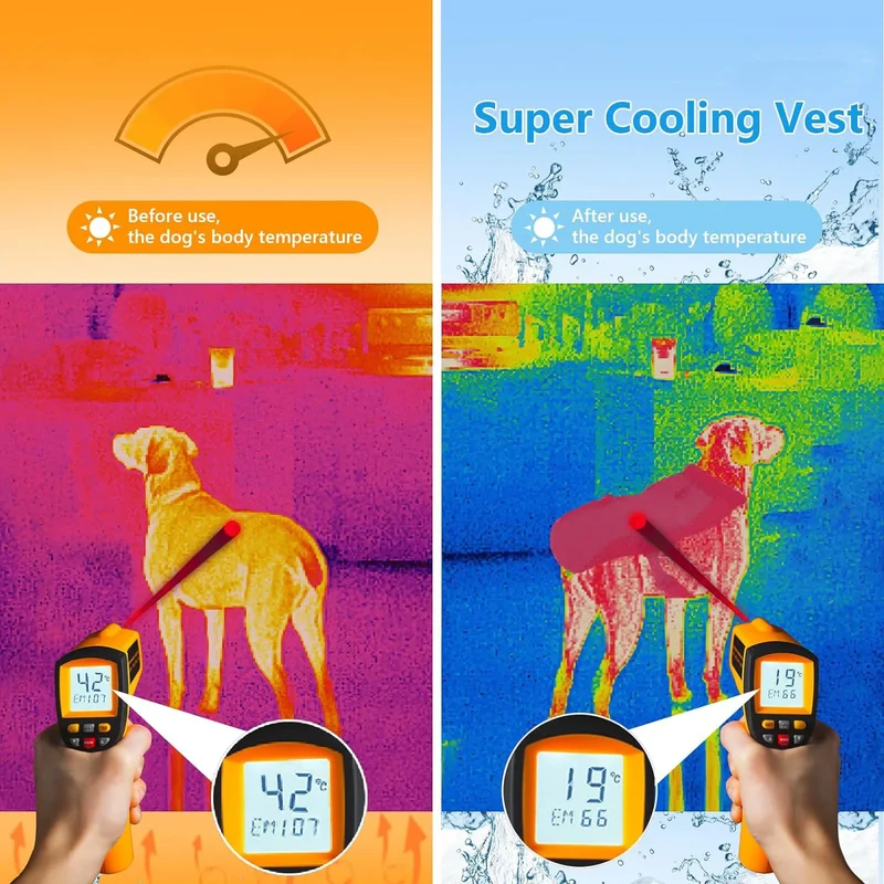 Summer Pet Dog Cooling Vest Heat Resistant Cool Dogs Clothes Breathable Sun-proof Clothing For Small Large Dogs Outdoor Walking
