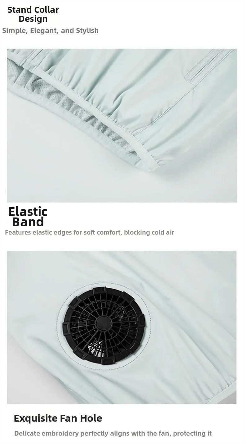 Summer Cooling Vest Men USB Charging Fan Sleeveless Jacket Air Conditioning Clothing Breathable Cool Working Coat for Outdoor Wo