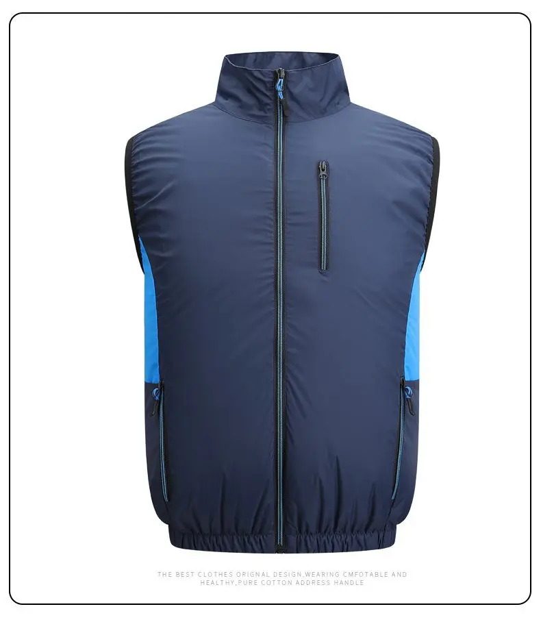 NEWS USB 12V/5V 4Fan Couples Summer Breathable Cooling Vest Sleeveless Fan Air Conditioner Jacket Heat Resistant Outdoor Workwea