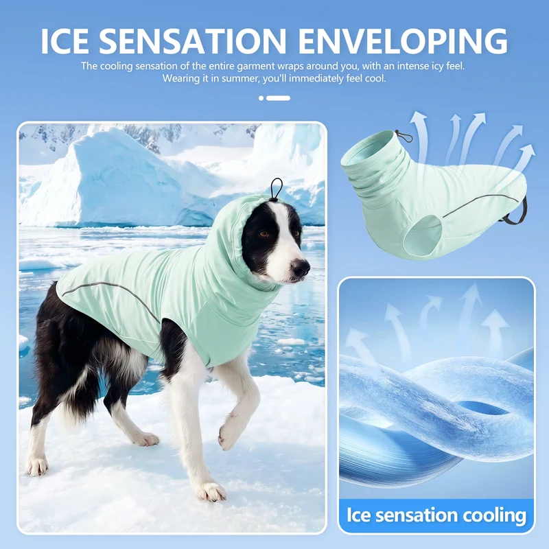 Dog Shirt,Cooling Vest Lightweight Breathable,Dog T-Shirts All-Season UV Protection Pet Clothes Quick Dry Soft Stretchy Shirt