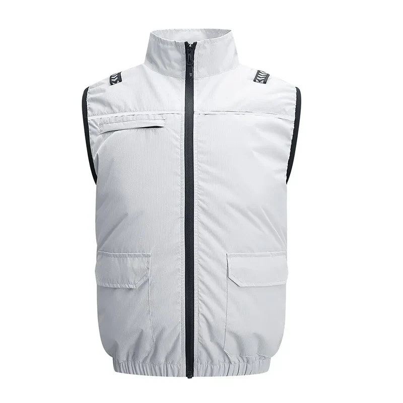 Hooded Cooling Vest Summer USB Charging 5V 12V Cooling Fan Air Conditioner Clothes Sleeveless Breathable Outdoor Sports Travel W