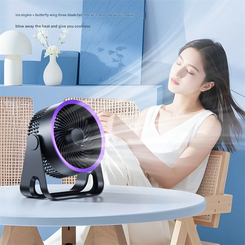 Cordless Electric Fan 3600mah Wireless Portable Air Circulator Fan Desktop Wall Ceiling Air Cooling Cooler Quiet Ventilator