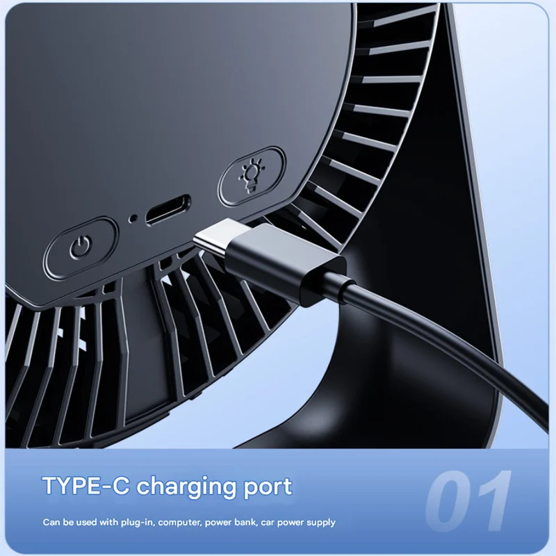 Cordless Electric Fan 3600mah Wireless Portable Air Circulator Fan Desktop Wall Ceiling Air Cooling Cooler Quiet Ventilator
