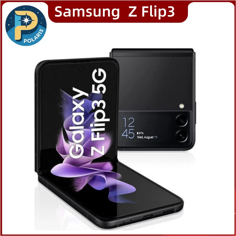 Samsung Galaxy Z Flip3 Flip 3 5G F711U1 F711N F711B 6.7" 8GB 128/256GB NFC Snapdragon Chipset Unlocked Foldable Smart Phone