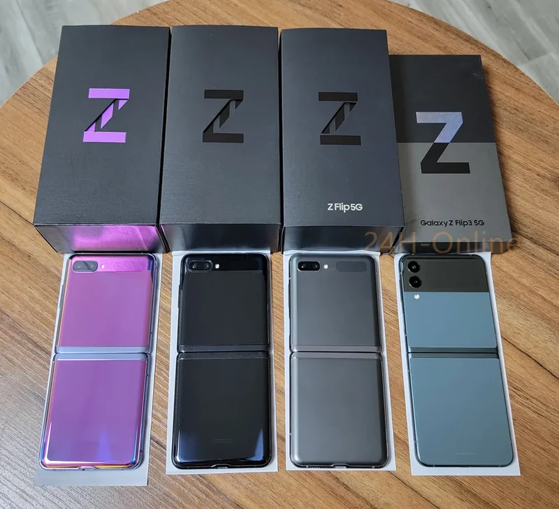 Samsung Galaxy Z Flip3 Flip 3 5G F711U1 F711N F711B 6.7" 8GB 128/256GB NFC Snapdragon Chipset Unlocked Foldable Smart Phone