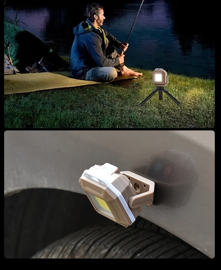 Rechargeable LED Work Light: Waterproof Inspection Lamp with Magnetic Base, for Car Repair, Emergency & Workshop Use