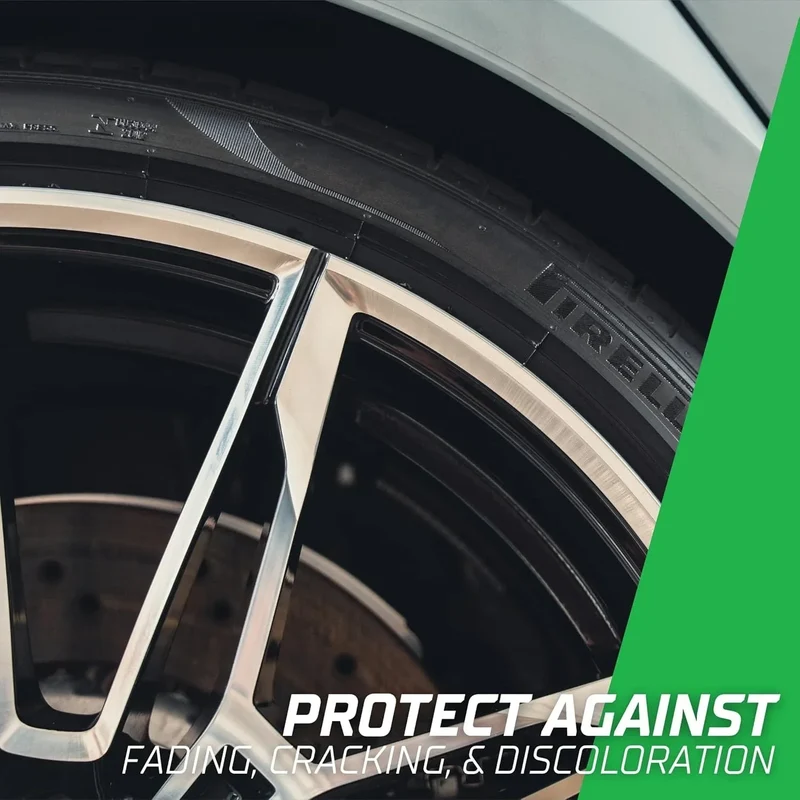 Hydroshine Ceramic Tire Coating Shine Spray Tyre Gloss Plastic Rubber Wheel Restorer Long Lasting Hydrophobic Cleaner Seal Wax