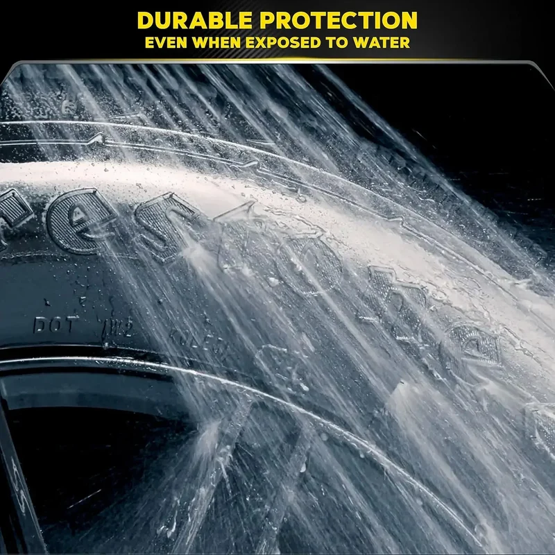 Hydroshine Ceramic Tire Coating Shine Spray Tyre Gloss Plastic Rubber Wheel Restorer Long Lasting Hydrophobic Cleaner Seal Wax