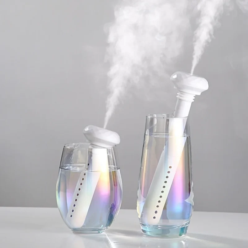 USB Humidifiers Ultrasound Mini Home Air Diffuser Car Purifier Aroma Anion Mist Maker With Romantic LED Lamp Portable Humidifier
