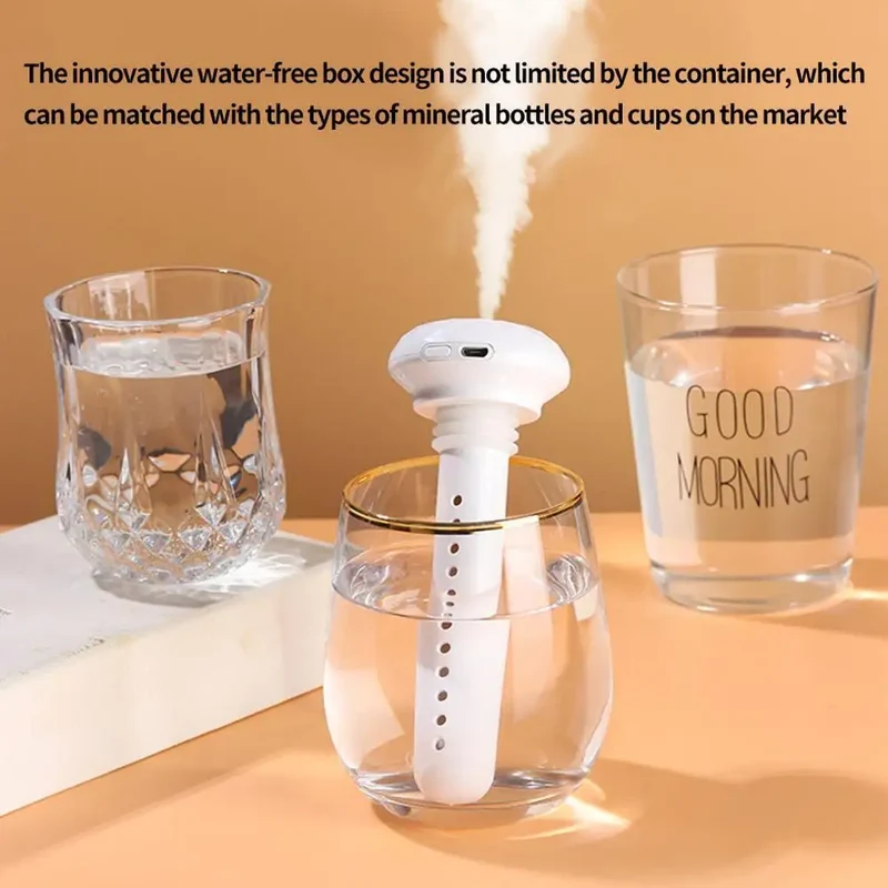USB Humidifiers Ultrasound Mini Home Air Diffuser Car Purifier Aroma Anion Mist Maker With Romantic LED Lamp Portable Humidifier