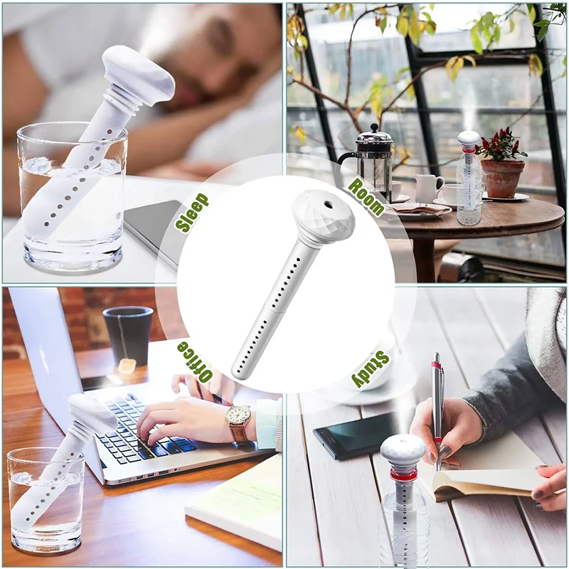 USB Humidifiers Ultrasound Mini Home Air Diffuser Car Purifier Aroma Anion Mist Maker With Romantic LED Lamp Portable Humidifier