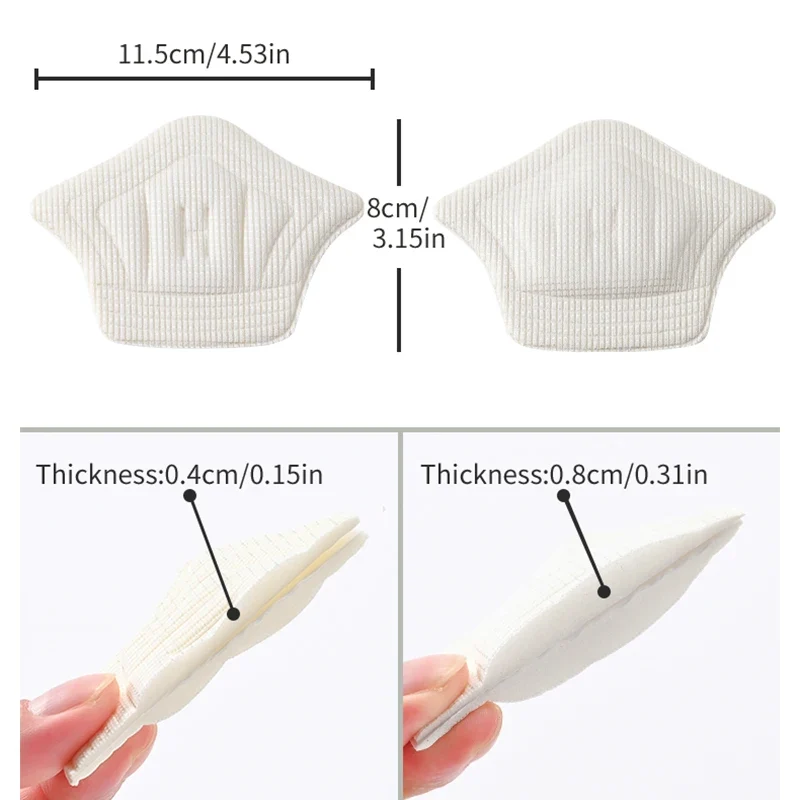 3pairs/6pairs Insoles Patch Heel Pads for Sport Shoes Back Sticker Adjustable Size Antiwear Feet Pad Cushion Insert Insole
