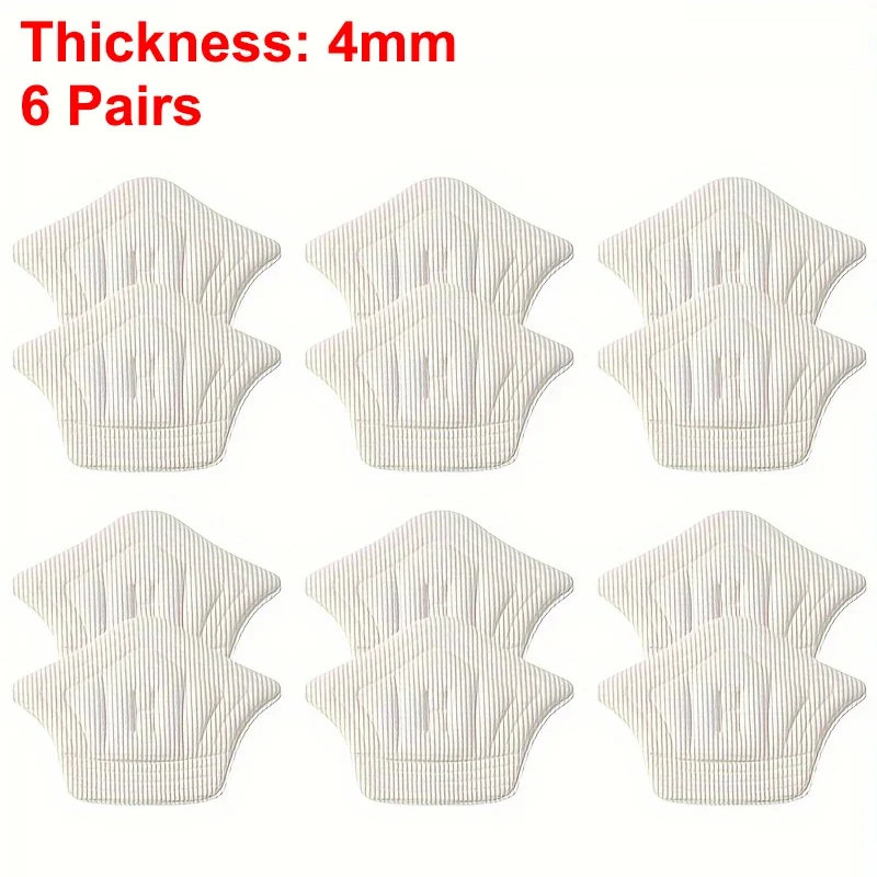 3pairs/6pairs Insoles Patch Heel Pads for Sport Shoes Back Sticker Adjustable Size Antiwear Feet Pad Cushion Insert Insole